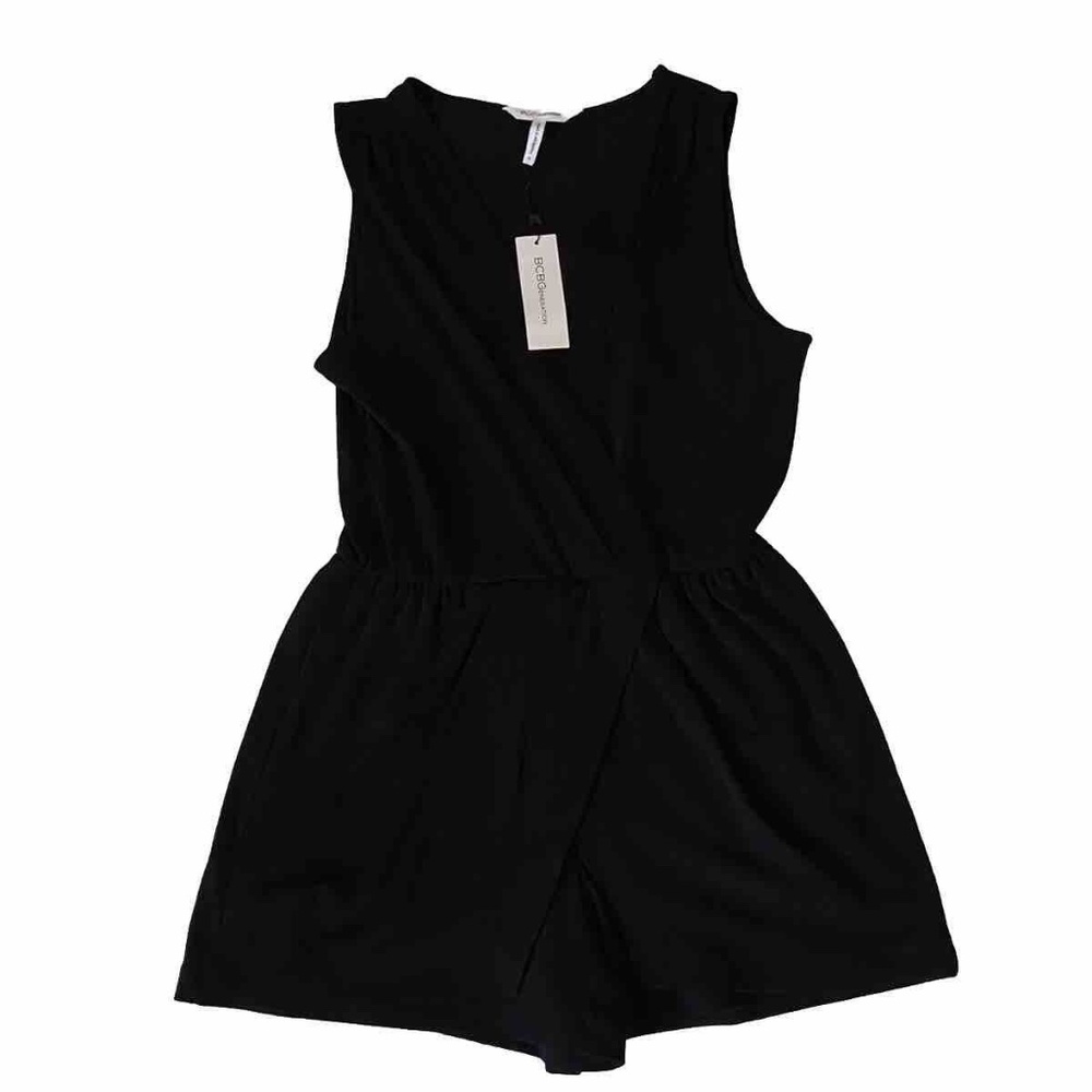 BCBGeneration Sleeveless Romper - Black - M